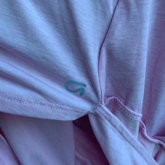 Gap Fit Pink Drape Back Long Sleeve L - Picture 3 of 5